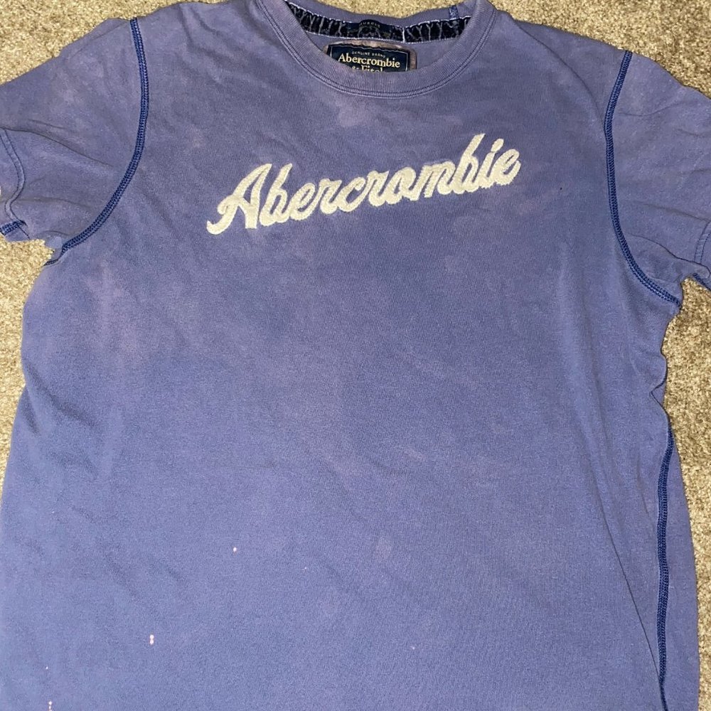 Worn abercrombie muscle tee large, tight fit
